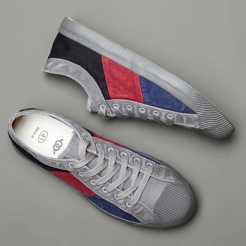 Claude Monet Low-Top Men Canvas Sneakers