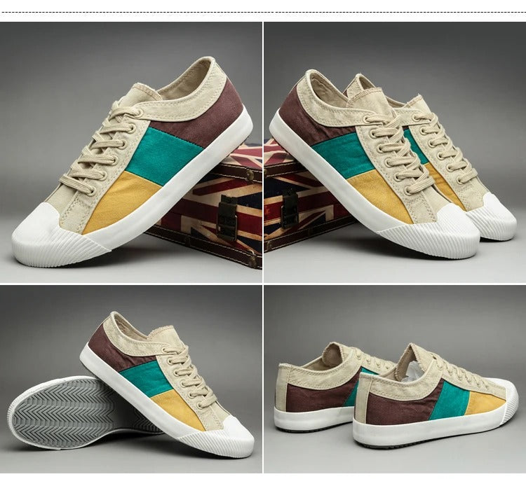 Claude Monet Low-Top Men Canvas Sneakers