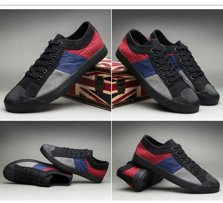 Claude Monet Low-Top Men Canvas Sneakers