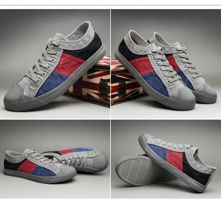 Claude Monet Low-Top Men Canvas Sneakers