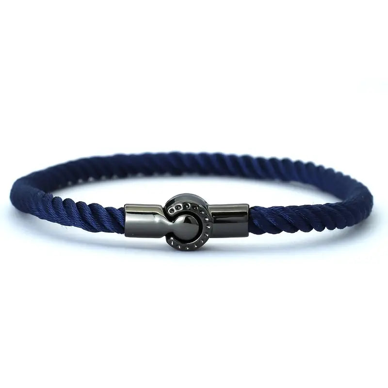 Solorfit | Men’s Nautical-Inspired Braided Bracelet with Magnetic Clasp - Solorfit