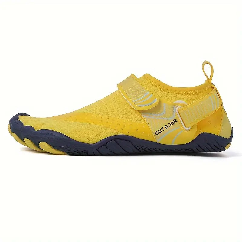 Men's Low Top Slip-On Water Shoes – Non-Slip, Quick-Dry, Hook-and-Loop Fastener - Solorfit