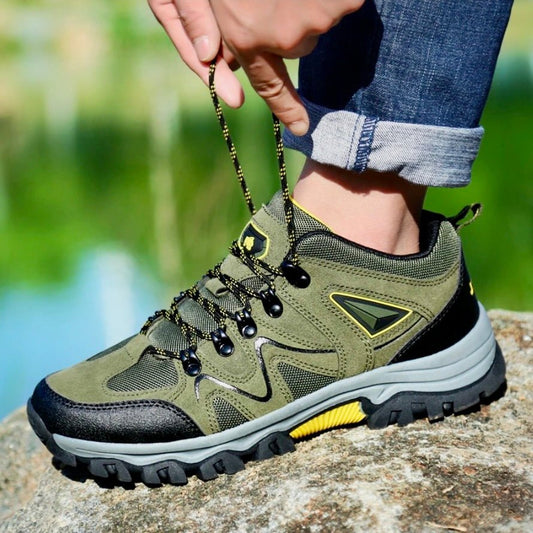 Men's comfortable hiking boots with non-slip soles