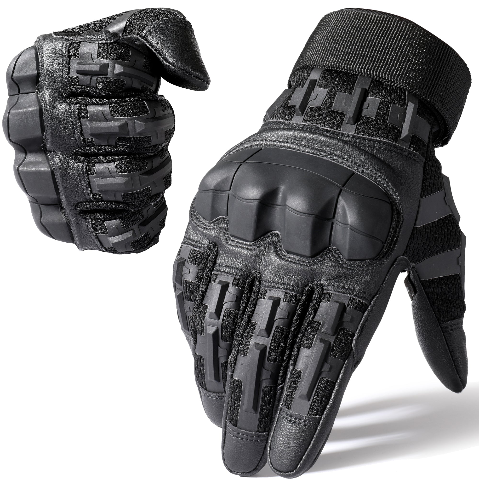 Men’s Touchscreen Fingerless Gloves – Knit Comfort & Outdoor Performance