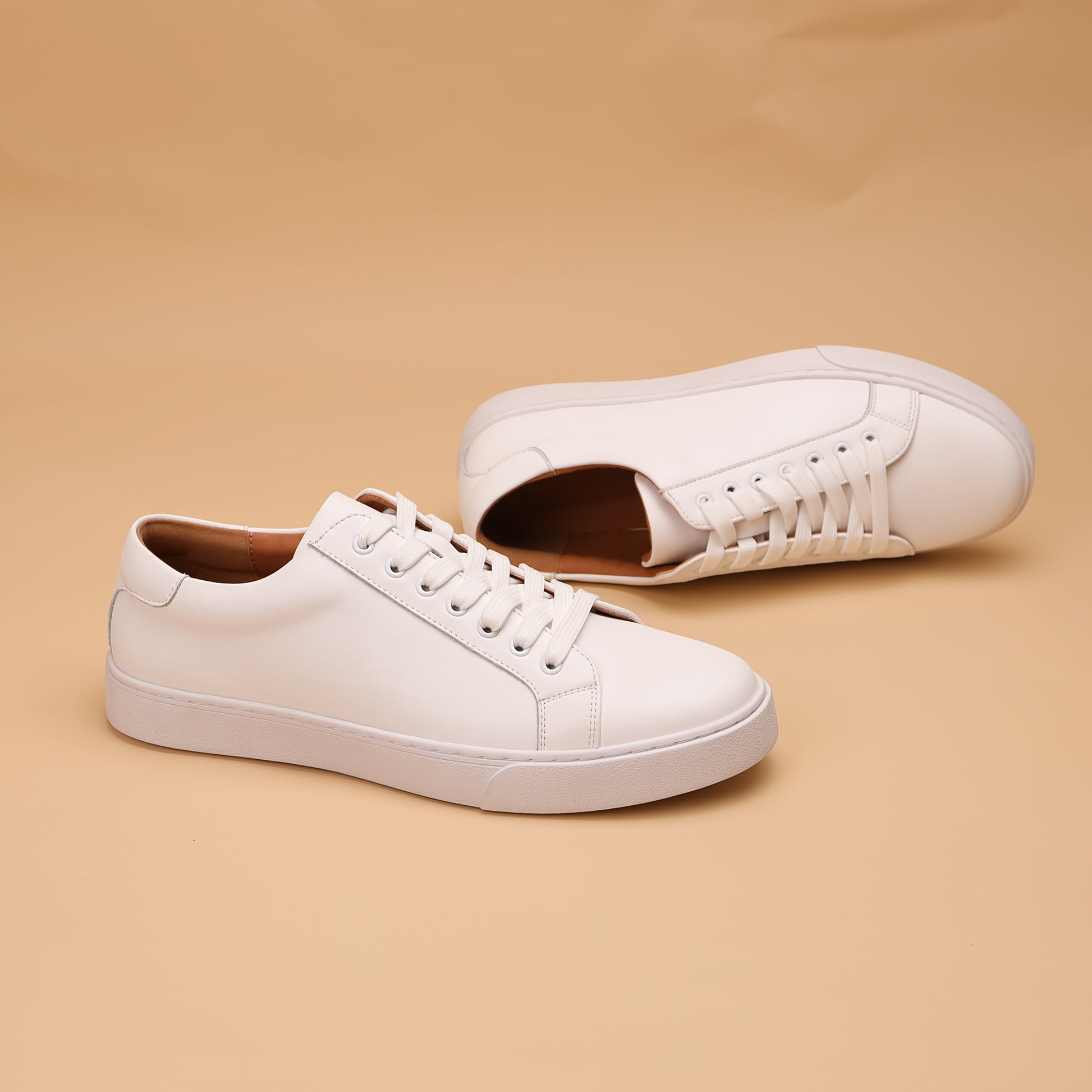 Classic Genuine Leather Men’s Casual Shoes – Minimalist Comfort for Everyday Wear