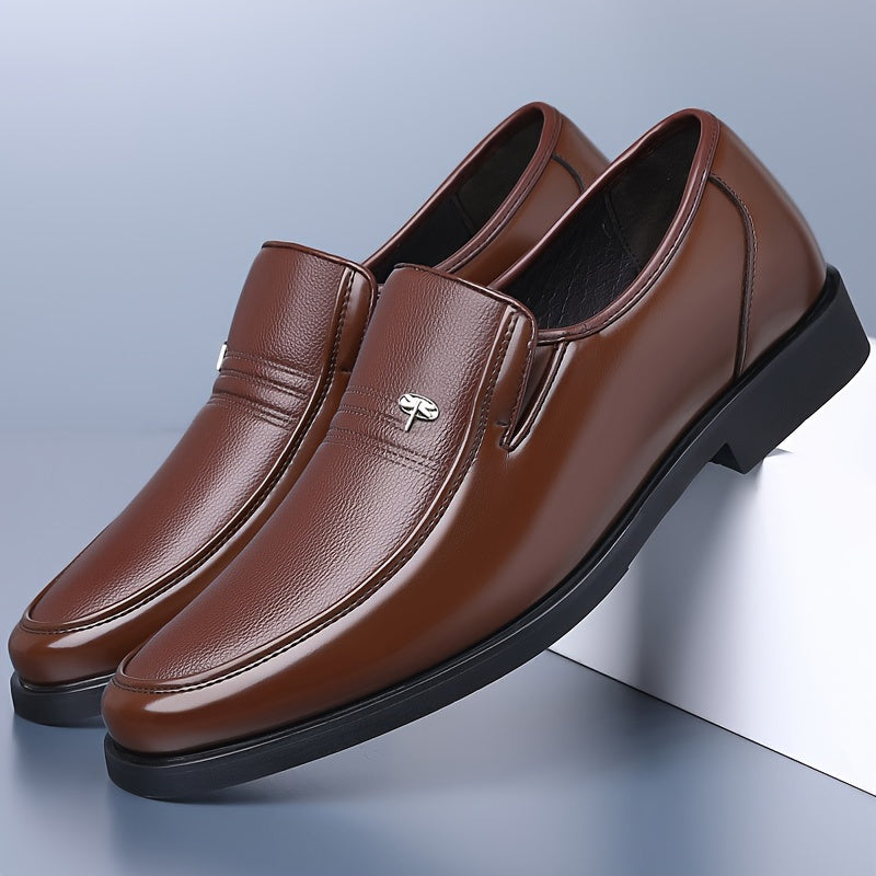 Men’s Leather Loafers – Lightweight Breathable Slip-On Shoes