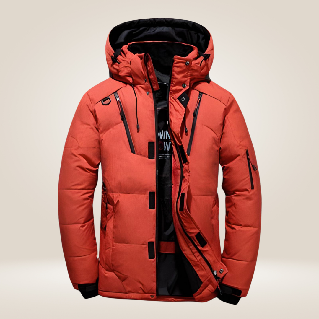 Nordfall Men’s Parka Winter Jacket – Thick Fleece-Lined Waterproof & Windproof Coat