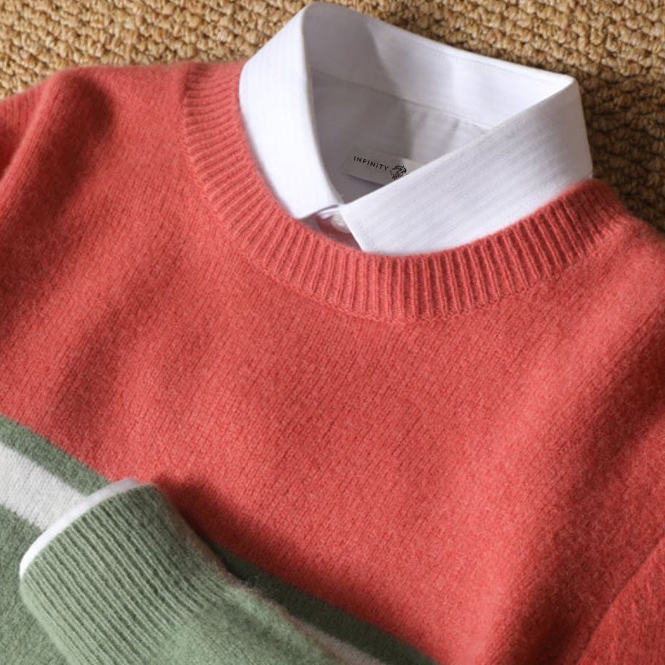 Formal Wool Sweater – Classic Knit Pullover for Business and Casual Wear