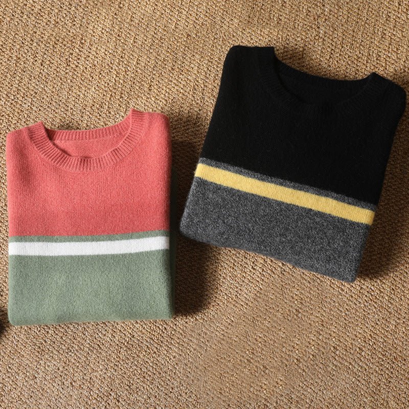 Formal Wool Sweater – Classic Knit Pullover for Business and Casual Wear