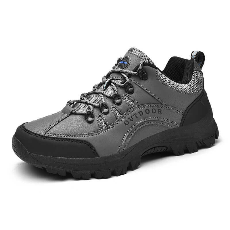 Men outdoor hiking shoes low-top thick sole anti-slip travel footwear