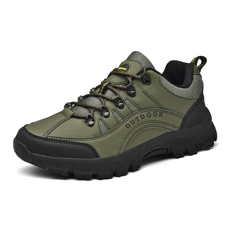 Men outdoor hiking shoes low-top thick sole anti-slip travel footwear