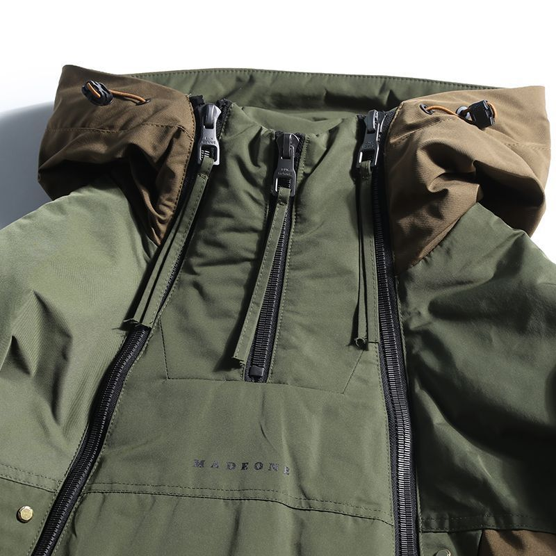 Men’s Winter Zip-Up Jacket with Removable Hood – Warm Padded Coat for Cold Weather