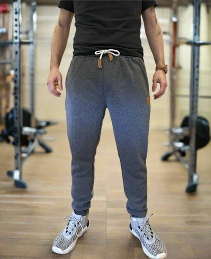 Men's casual sports pants with drawstring closure for winter comfort