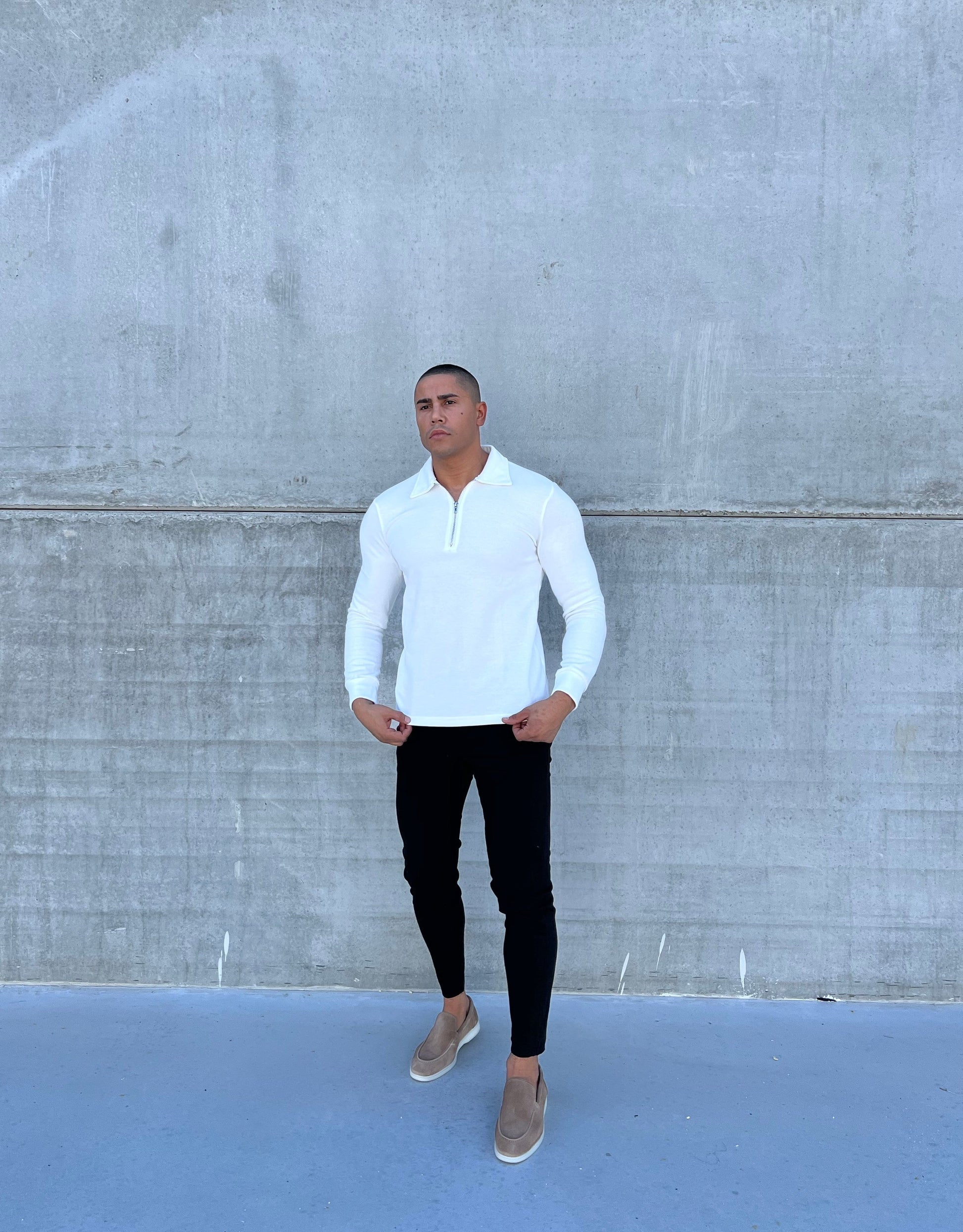 Zipper Longsleeve Men Casual Sweater