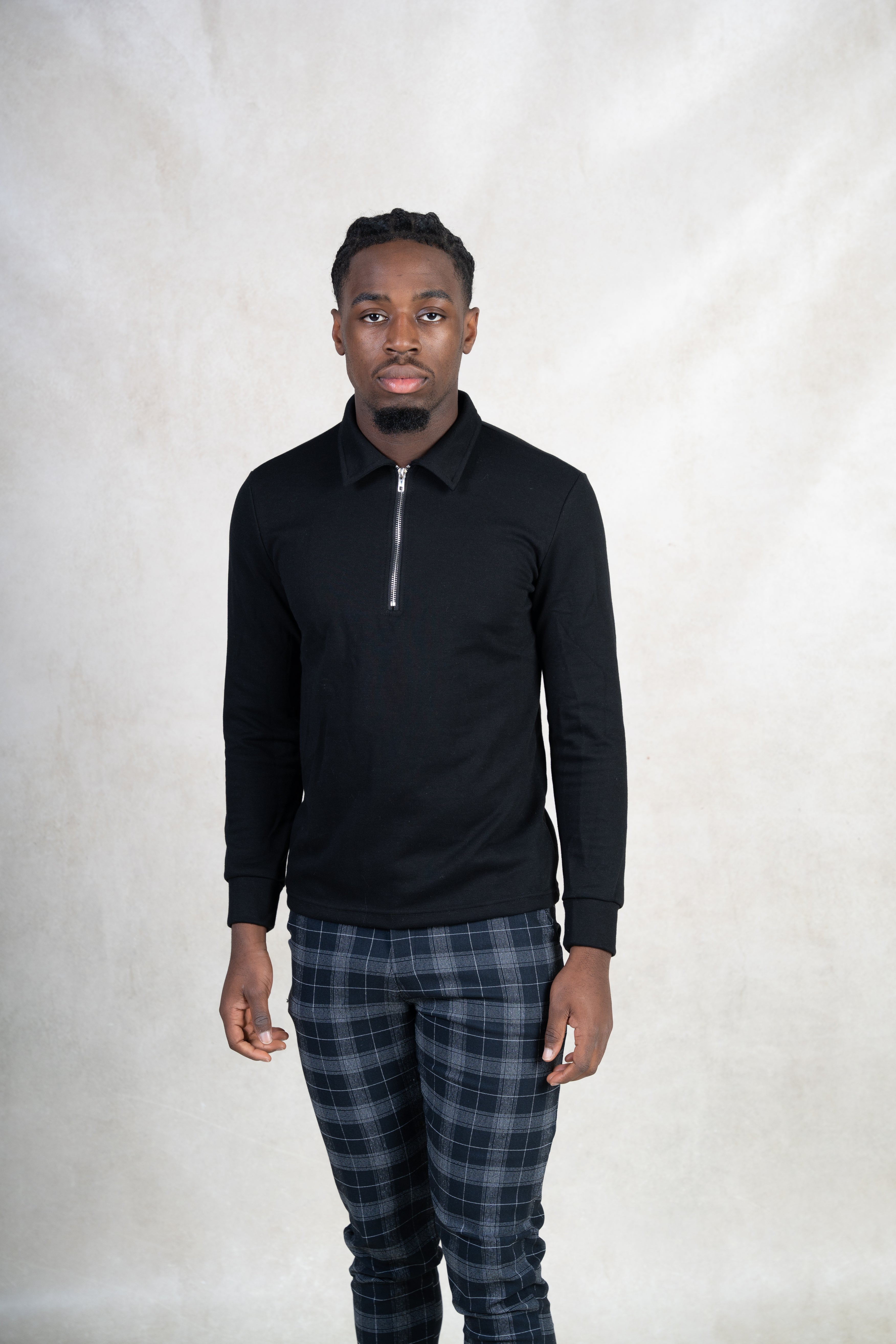 Zipper Longsleeve Men Casual Sweater