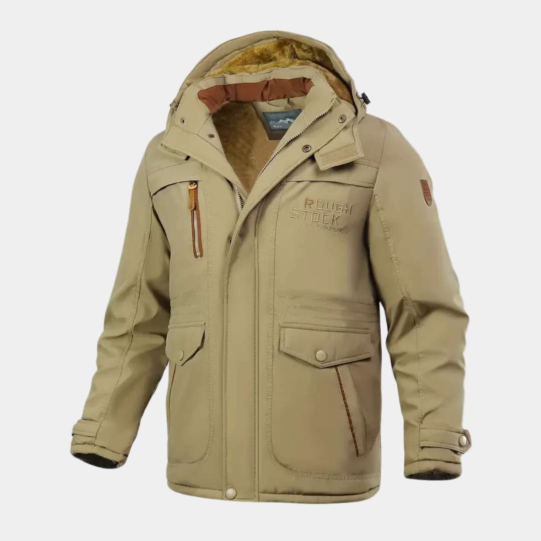 Men’s Padded Winter Jacket with Hood – Warm, Comfortable & Functional