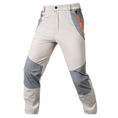 Men's Fleece Colorblock Sports Pants 07111484U