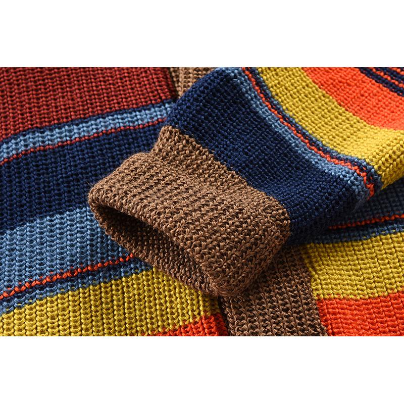 Men’s Colorblock Lapel Sweater Jacket – Modern Knit Design with Timeless Style