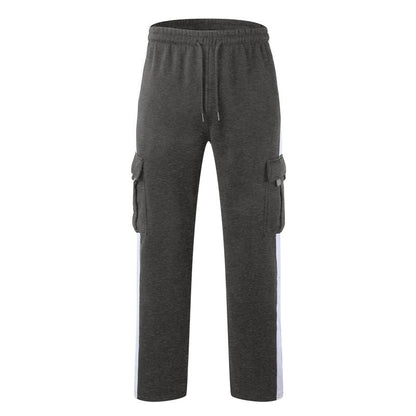 Men's Outdoor Spliced Casual Sports Straight Pants 13162299X