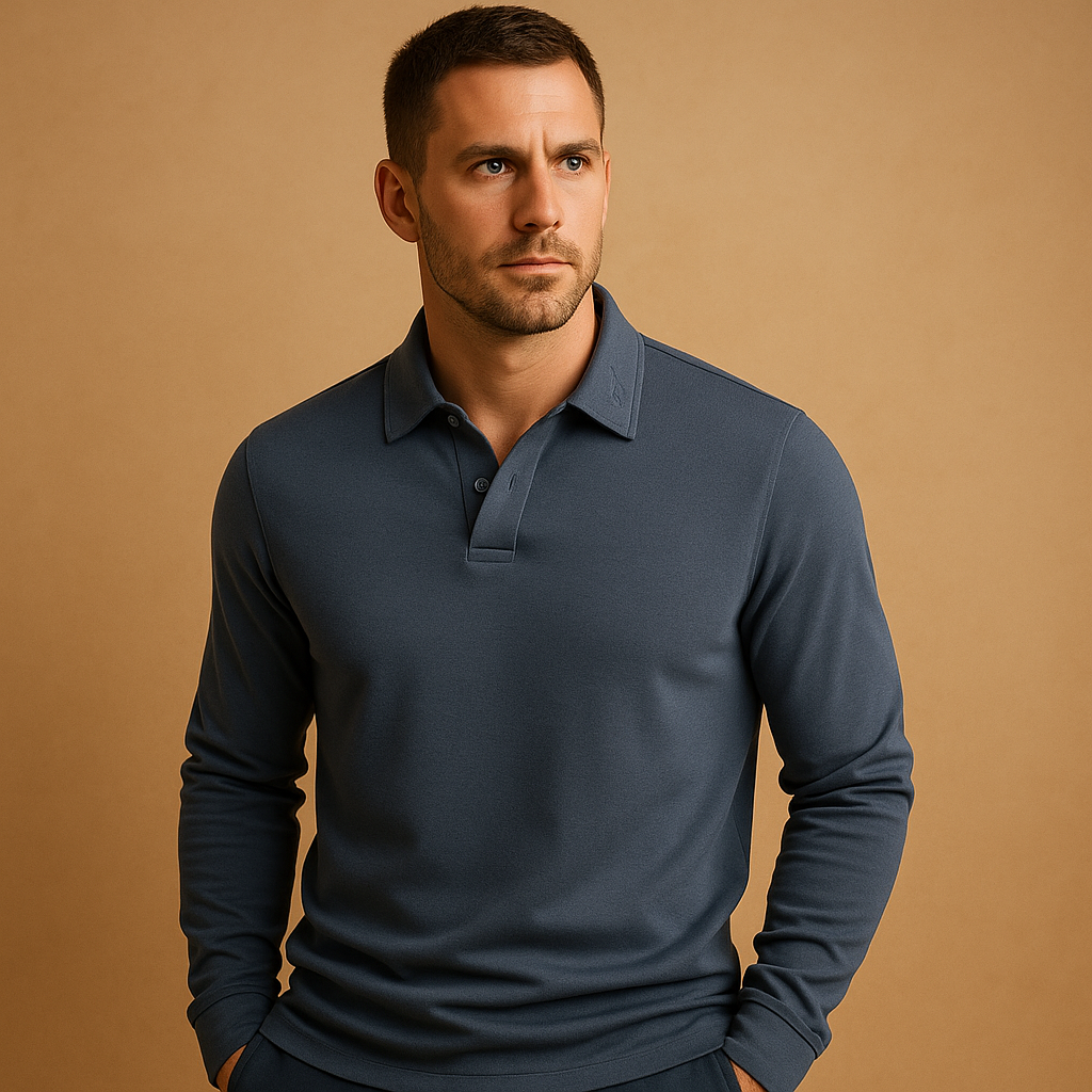 Men’s Cotton Polo Shirt with Classic Fit | Thijs
