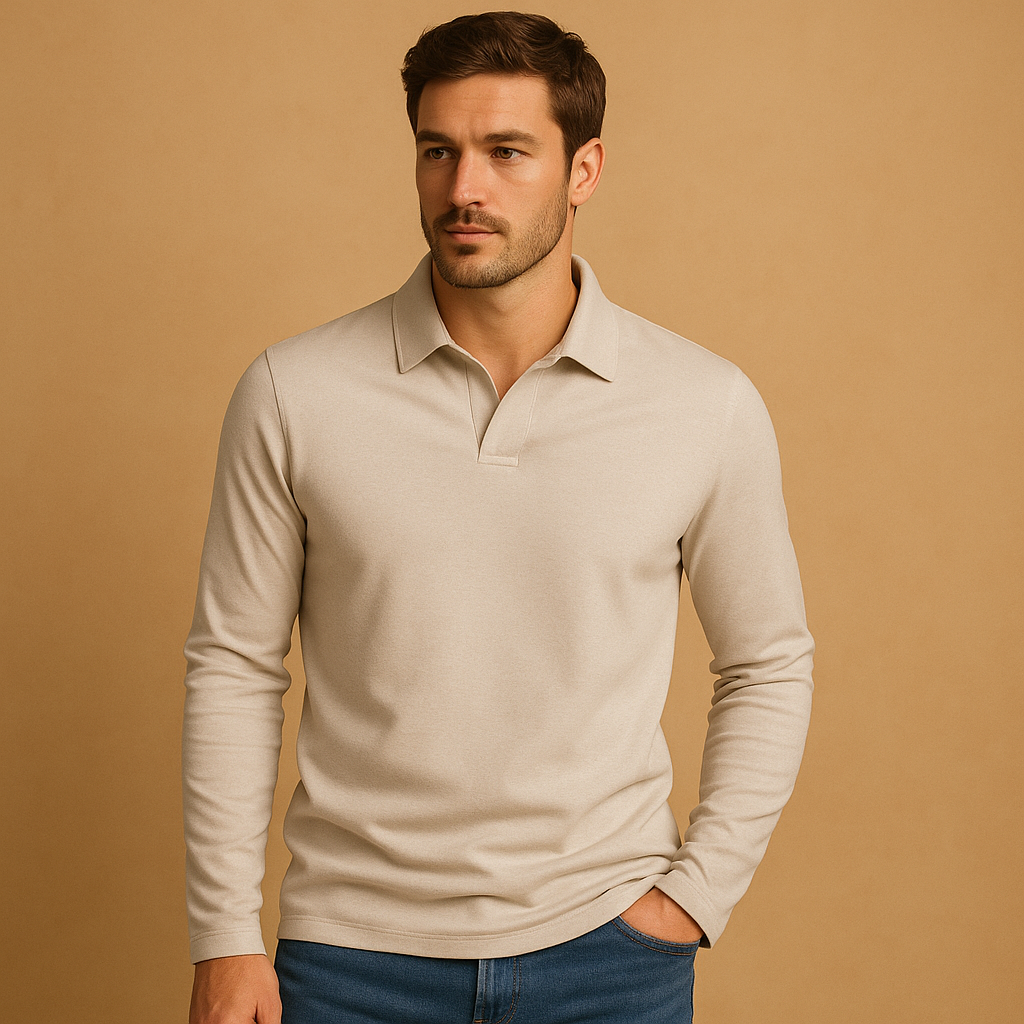 Men’s Cotton Polo Shirt with Classic Fit | Thijs