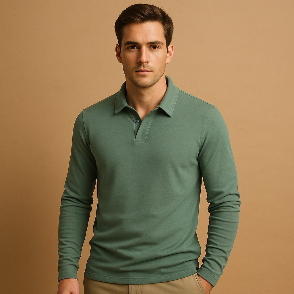 Men’s Cotton Polo Shirt with Classic Fit | Thijs