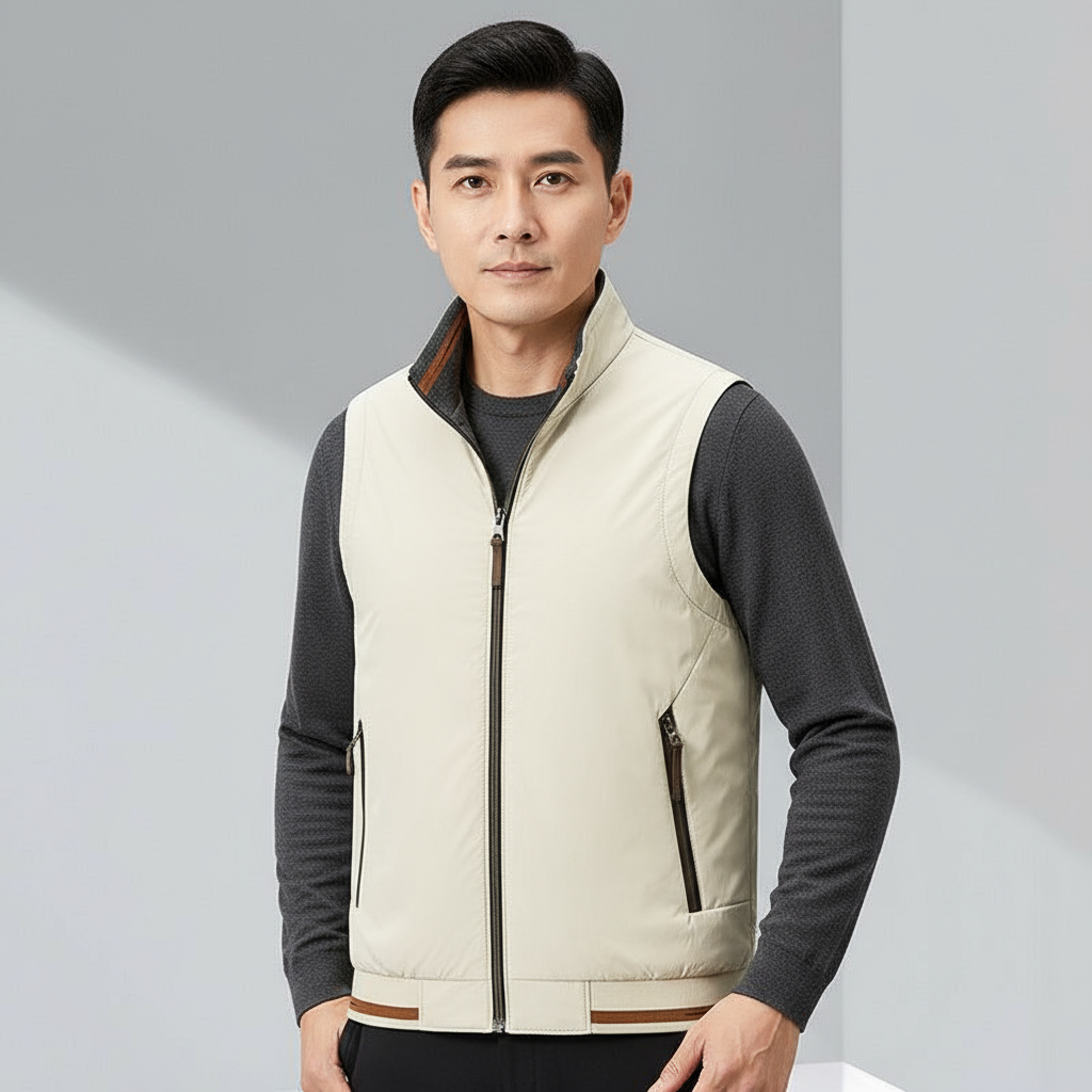 Reversible Vest – Lightweight Two-Sided Casual Bodywarmer with Pockets