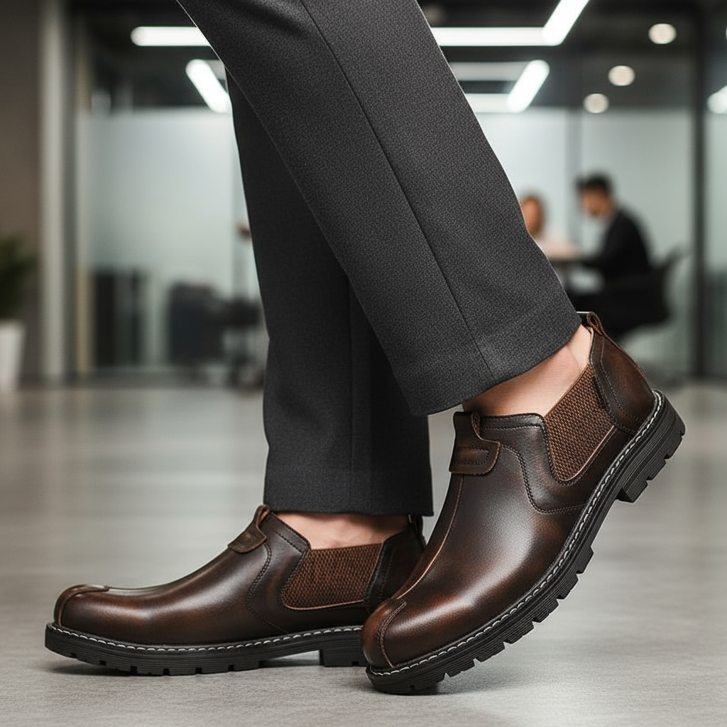 Men’s Casual Leather Loafers – Classic Slip-On Shoes for Everyday and Smart Wear