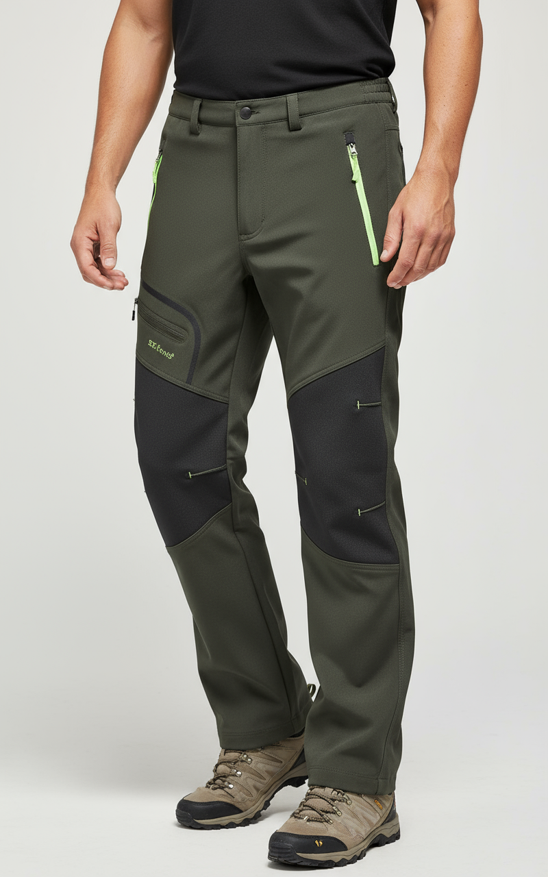 Kwaikjian Men’s Winter Fleece Lined Track Pants – Warm Athletic Work Joggers