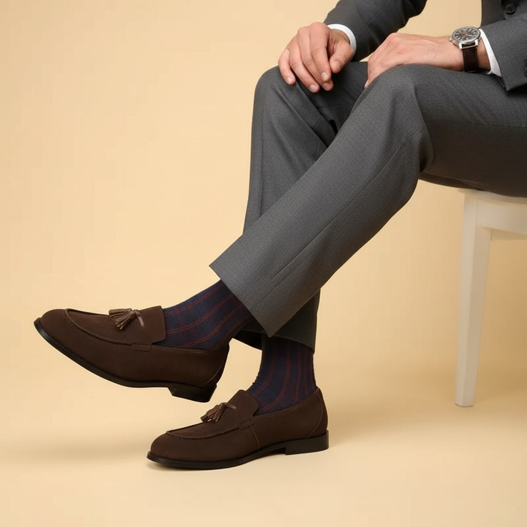 Solorfit | Men's Vintage Fringed Loafers – Premium Top Grain Cowhide Leather
