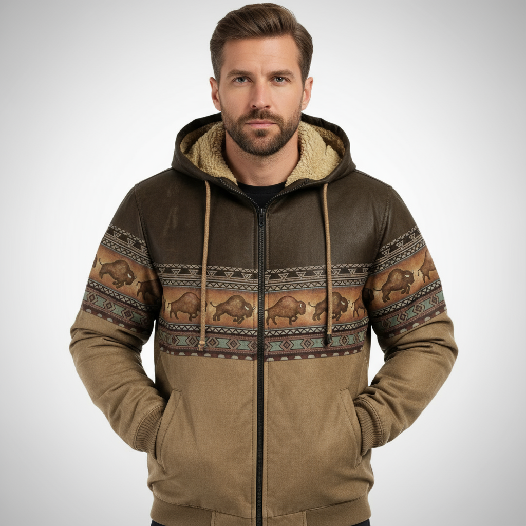 Bison Winter Jacket – Men’s Insulated Waterproof Coat for Cold Weather