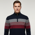 Men’s Quarter-Zip Sweater – Classic Knitted Sweater with Zipper Collar - Solorfit