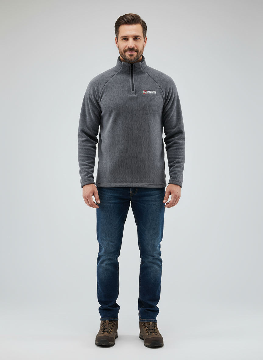 Norway- Fleece Warm Sweatshirt Zip Sweater