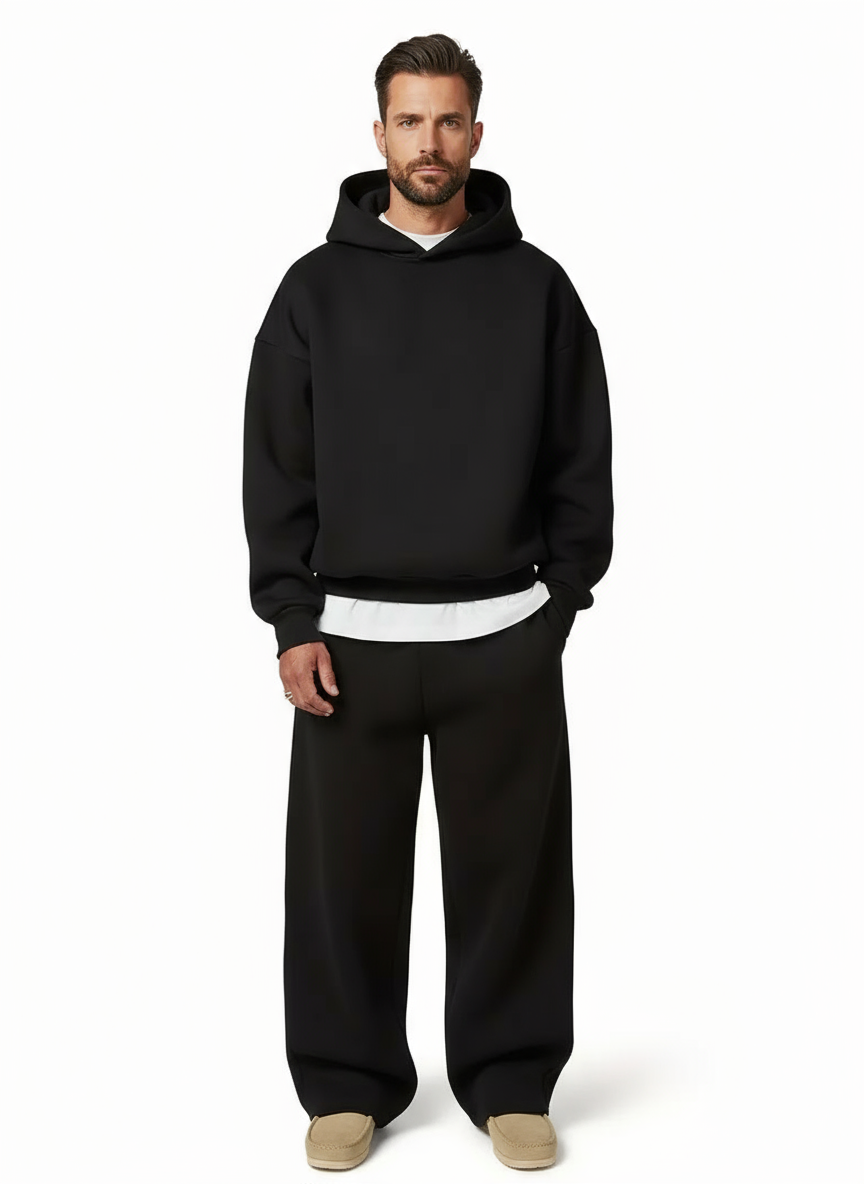 Oversized Two-Piece Tracksuit Set for Men- Solorfit
