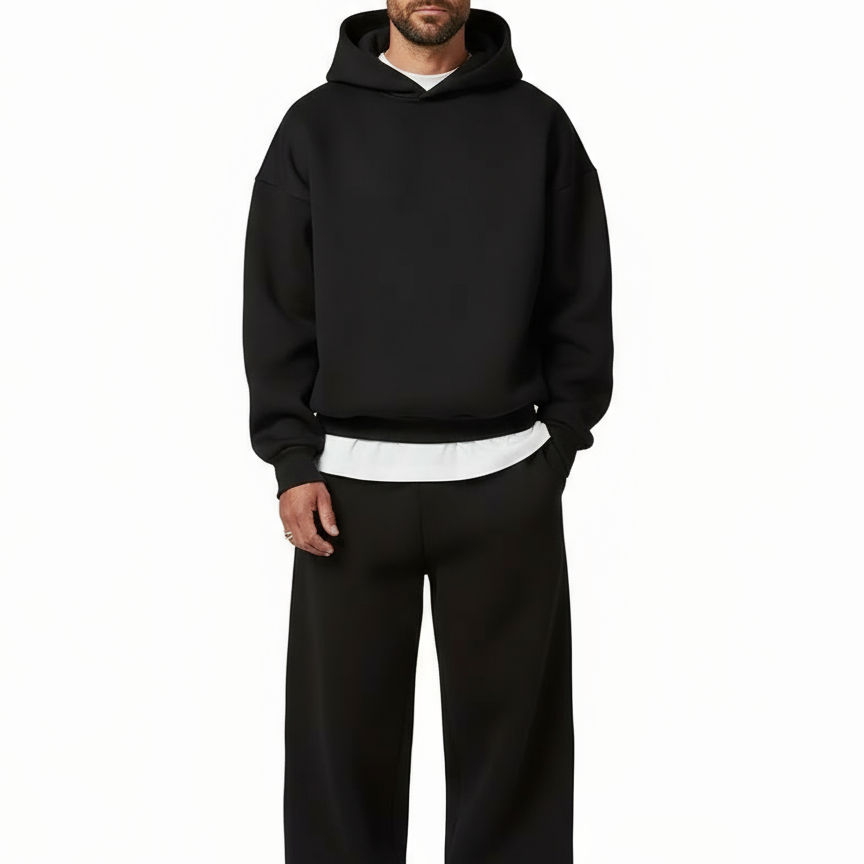 Oversized Two-Piece Tracksuit Set for Men- Solorfit