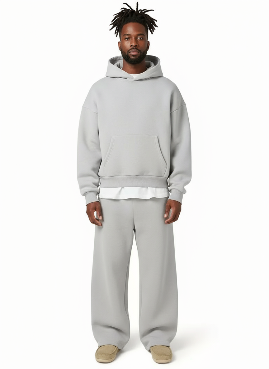 Oversized Two-Piece Tracksuit Set for Men- Solorfit