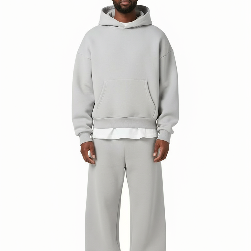 Oversized Two-Piece Tracksuit Set for Men- Solorfit