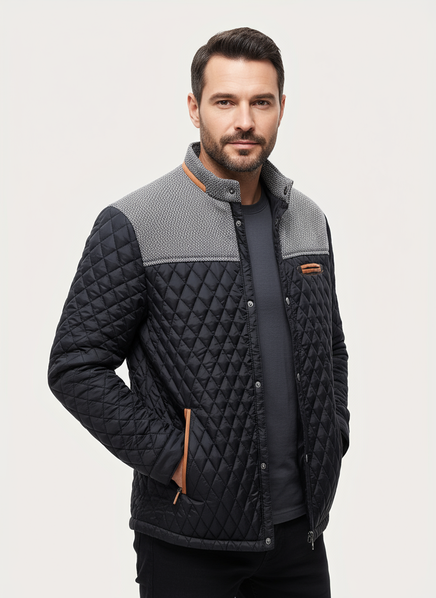 Men’s Lightweight Quilted Jacket – Warm Comfort & Modern Casual Style