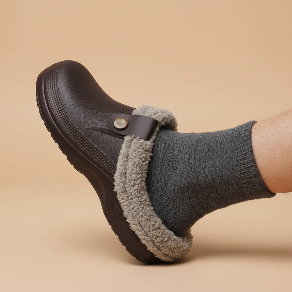 Orthopedic Waterproof Clogs for Men – Warm, Supportive & Durable