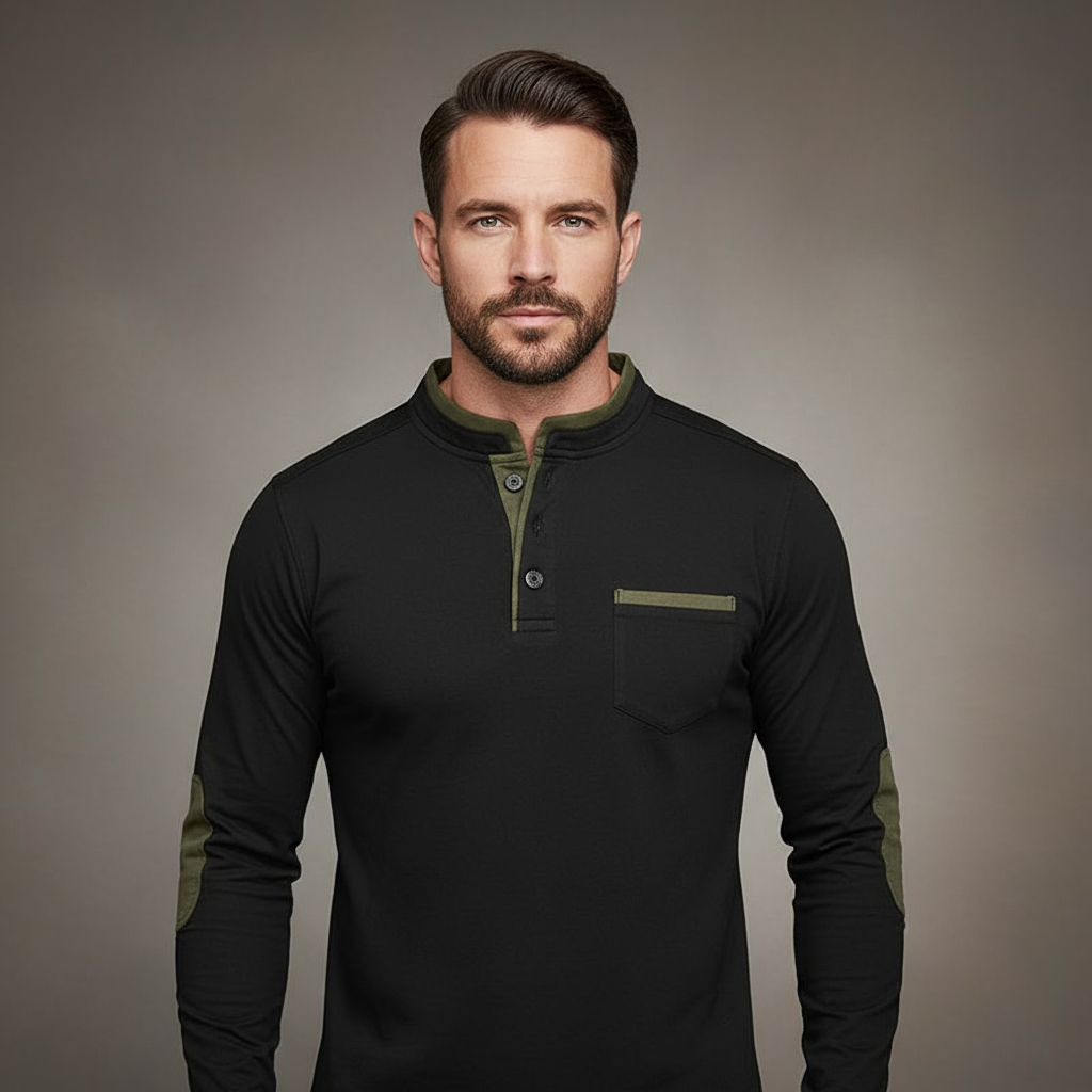 Men’s V-Neck Sweater – Classic Long Sleeve Knit for Everyday Wear