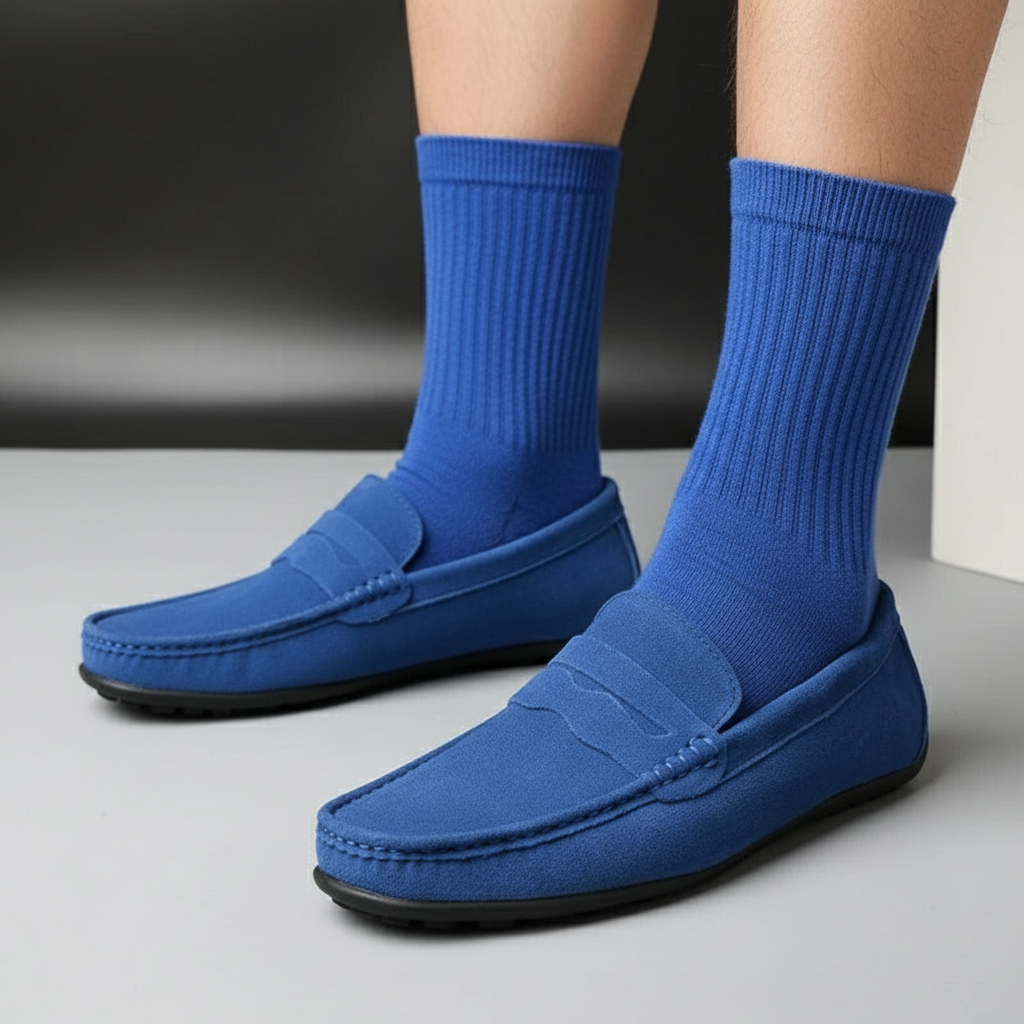 Men Suede Classic Loafers Elegant Soft - Solorfit