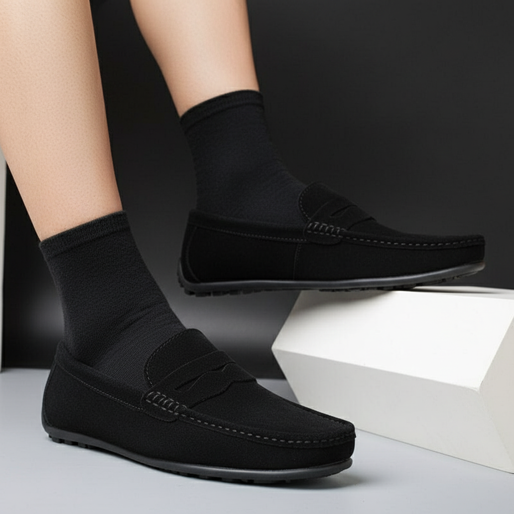 Men Suede Classic Loafers Elegant Soft - Solorfit