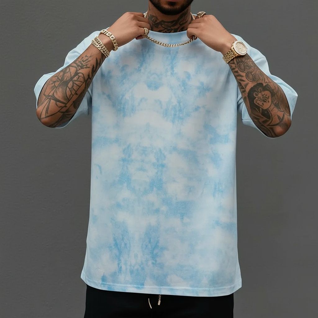 Solorfit | Men's Tie-Dye Short Sleeve T-Shirt – Trendy Casual Wear with Vibrant Colors and Comfortable Fit - Solorfit