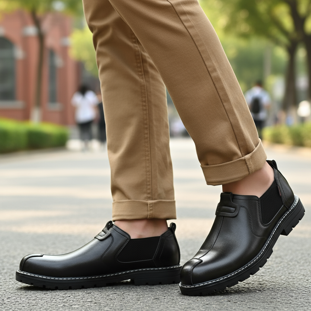 Men’s Casual Leather Loafers – Classic Slip-On Shoes for Everyday and Smart Wear