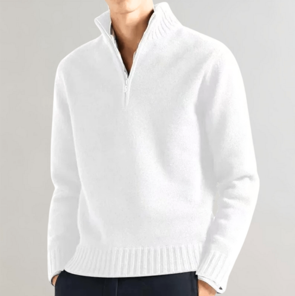 Nico Men’s Half Zip Sweater – Elegant Casual Knit Pullover for Comfort and Style