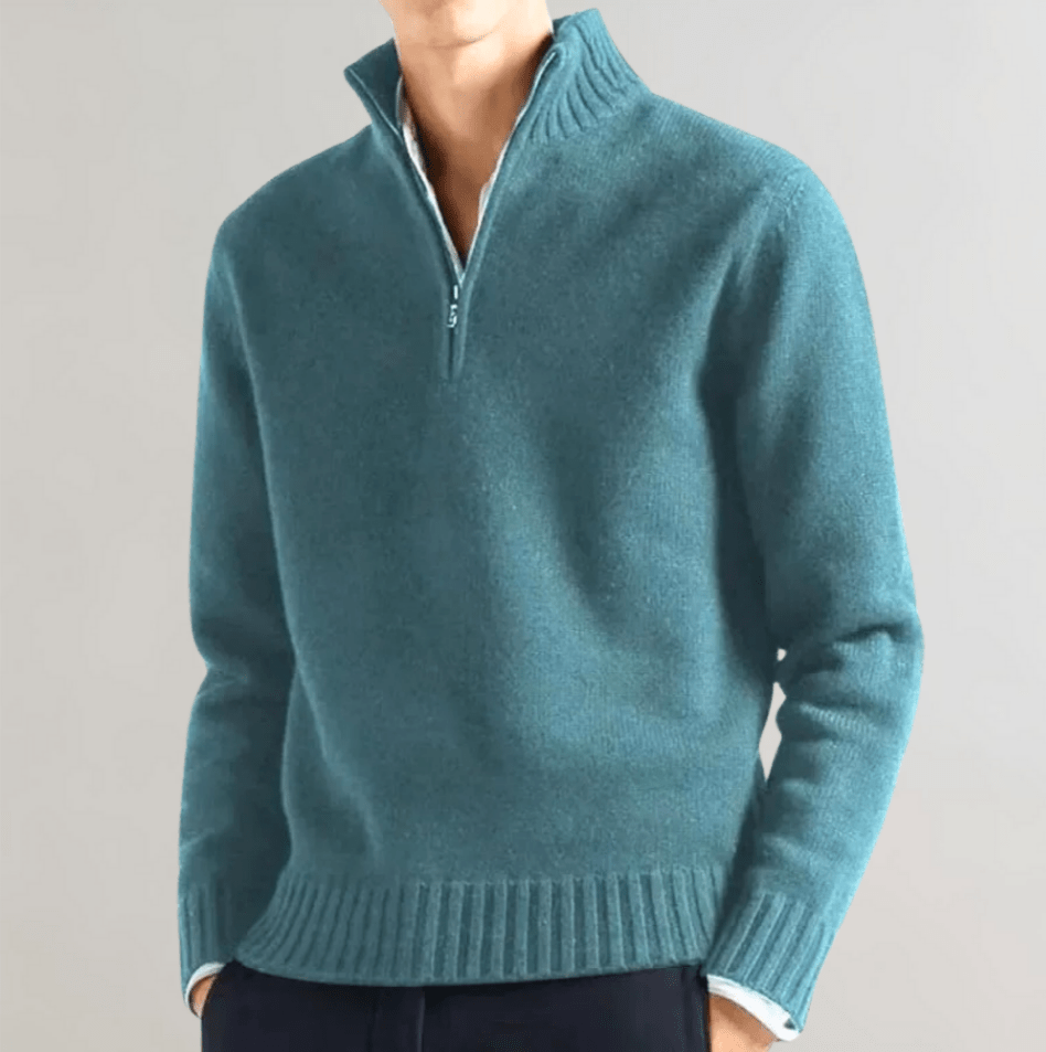 Nico Men’s Half Zip Sweater – Elegant Casual Knit Pullover for Comfort and Style