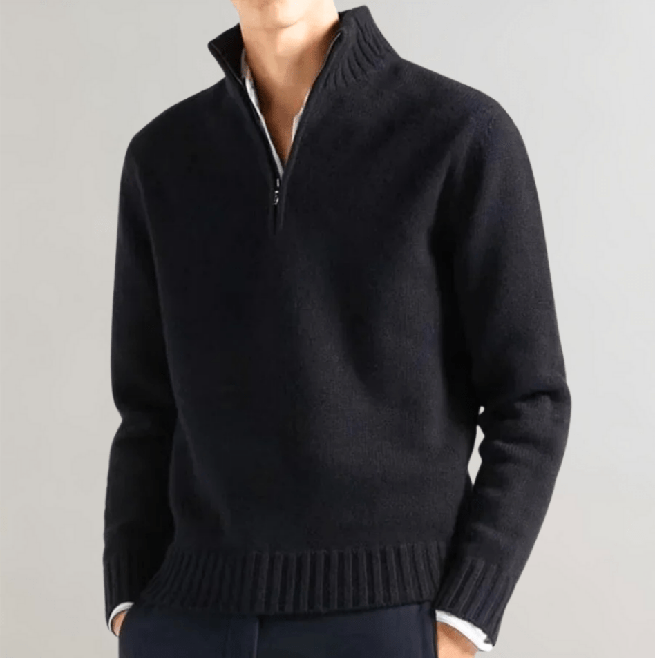 Nico Men’s Half Zip Sweater – Elegant Casual Knit Pullover for Comfort and Style