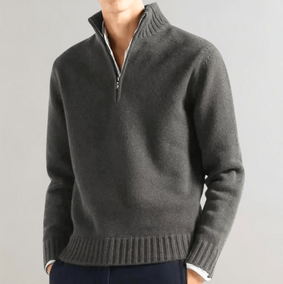 Nico Men’s Half Zip Sweater – Elegant Casual Knit Pullover for Comfort and Style