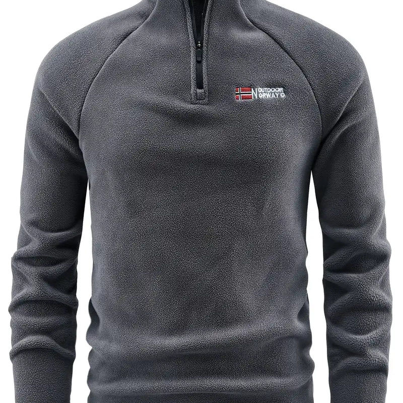 Norway- Fleece Warm Sweatshirt Zip Sweater