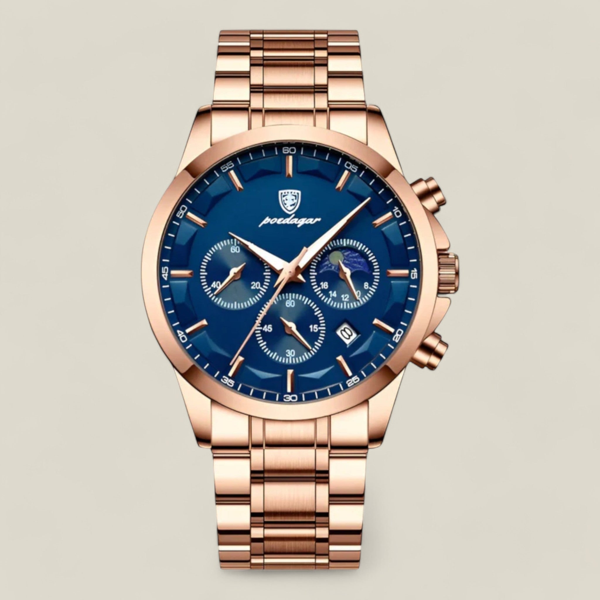 Men’s Classic Watch – Elegant Stainless Steel Wristwatch for Business and Formal Wear
